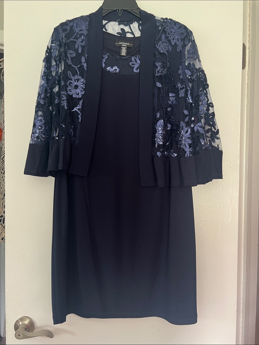 Dress with sparkly jacket